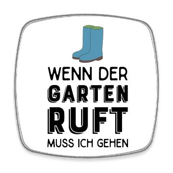 Gartenarbeit - Viereckiger Kühlschrankmagnet - Weiß - Vorne