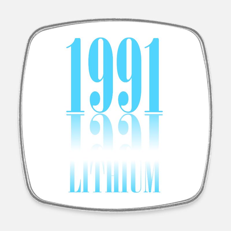 Grunge 1991 Lithium - Magnet carré - blanc