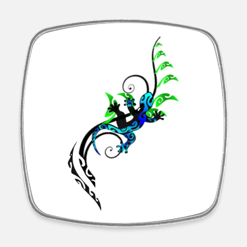 MOKO - BLUE - Magnet carré - blanc