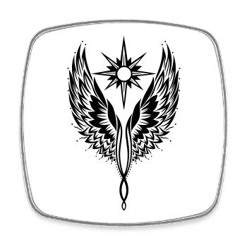 Angel Wing Angel Wing Archange - Magnet carré - blanc - Devant