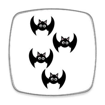 T-shirt d’Halloween Bat Spooky Cute Shirt - Magnet carré - blanc - Devant