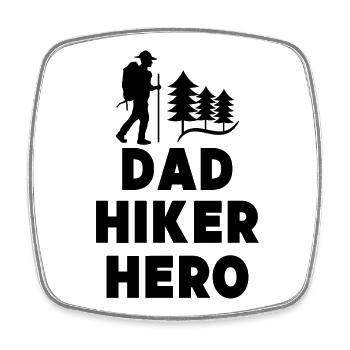Mountain Hiking Hikers Mountain Peaks Hiking Statement - Square fridge magnet - white - Front