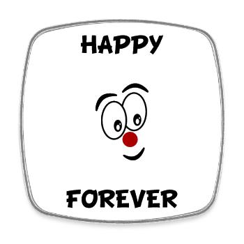 HUMOUR. CITATION. MESSAGE. RETRAITE. ANNIVERSAIRE. - Magnet carré - blanc - Devant