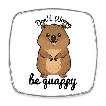 Quokka Geschenk, Quokka T-Shirt, Quokka lustig - Viereckiger Kühlschrankmagnet - Weiß - Vorne