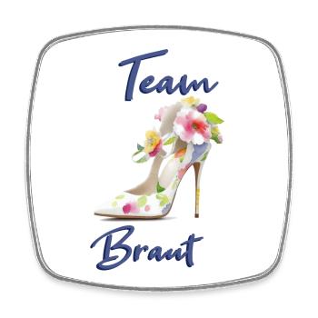Team Braut - Viereckiger Kühlschrankmagnet - Weiß - Vorne