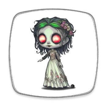 La Fiancée zombie - Magnet carré - blanc - Devant