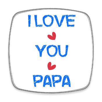 CHRISTMAS. YEAR. ANNIVERSARY. RETIREMENT. DAD. MAMAM. - Square fridge magnet - white - Front