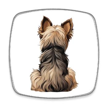 Yorkshire Terrier - Magnet carré - blanc - Devant