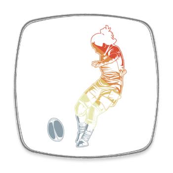 Frauen Rugby - Viereckiger Kühlschrankmagnet - Weiß - Vorne