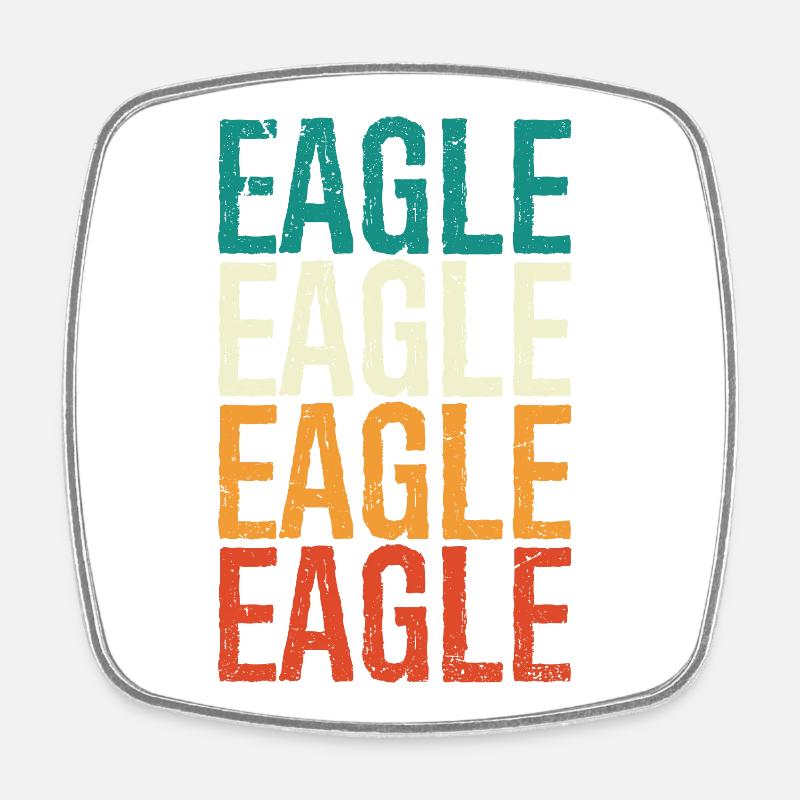 Aigle Vintage - Magnet carré - blanc