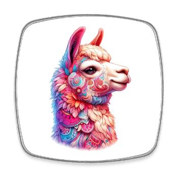 Alpaca - Square fridge magnet - white - Front