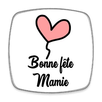 OMA. MUTTERTAG. ALLES GUTE ZUM OMA-TAG. ICH LIEBE DICH - Viereckiger Kühlschrankmagnet - Weiß - Vorne