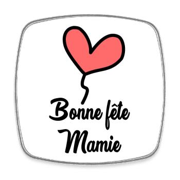 OMA. MUTTERTAG. ALLES GUTE ZUM OMA-TAG. ICH LIEBE DICH - Viereckiger Kühlschrankmagnet - Weiß - Vorne