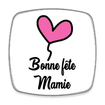 GRANNY. HAPPY BIRTHDAY. MOM. MOTHER'S DAY - Square fridge magnet - white - Front