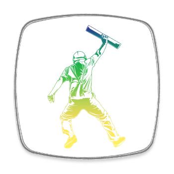 Architect Retro Style - Square fridge magnet - white - Front