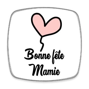 OMA. MUTTERTAG. ALLES GUTE ZUM OMA-TAG. ICH LIEBE DICH - Viereckiger Kühlschrankmagnet - Weiß - Vorne