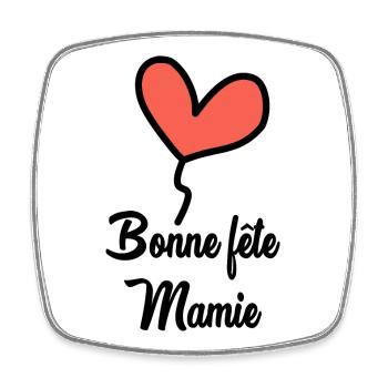 Alles Gute zum Geburtstag Oma - Viereckiger Kühlschrankmagnet - Weiß - Vorne