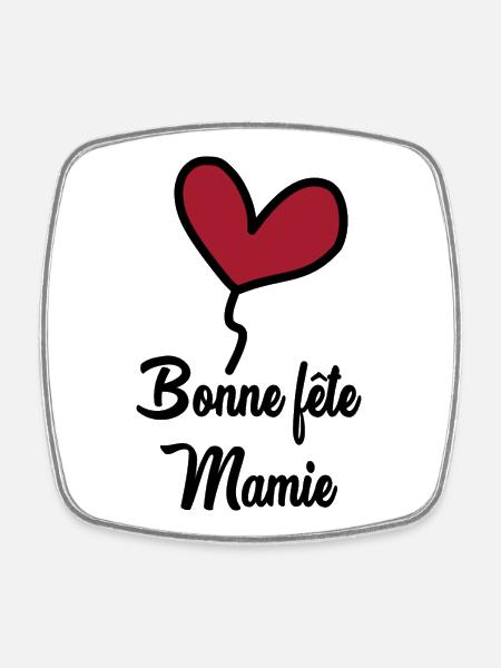 FÊTE DES MÈRES - Magnet carré - blanc