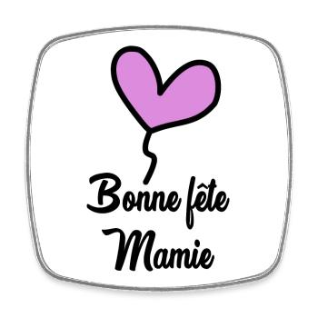 BONNE FÊTE MAMAN. MAMAN. FÊTE DES MÈRES. BONNE FÊT - Magnet carré - blanc - Devant
