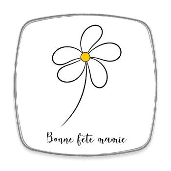 SCHÖNEN MUTTERTAG. MAMA. MUTTERTAG - Viereckiger Kühlschrankmagnet - Weiß - Vorne