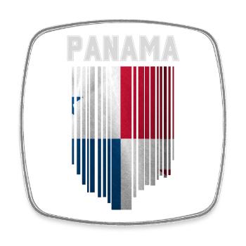 Drapeau panaméen, fierté panaméenne - Magnet carré - blanc - Devant