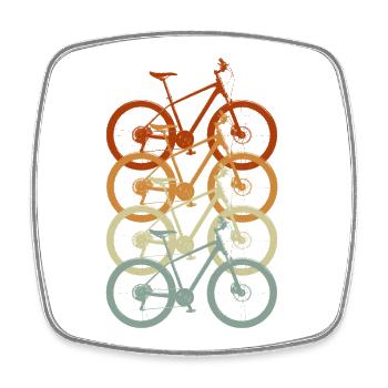 Retro Vintage Bicycle: A Celebration of Cycling - Square fridge magnet - white - Front