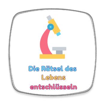 Die Rätsel des Lebens entschlüsseln - Viereckiger Kühlschrankmagnet - Weiß - Vorne