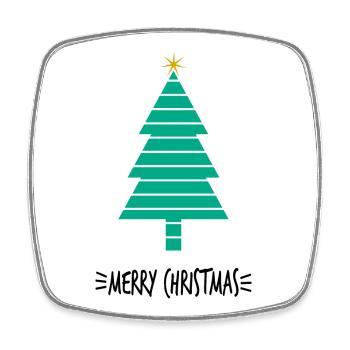 WEIHNACHTEN. FROHE WEIHNACHTEN. FROHE WEIHNACHTEN. NEUJAHR. NOU - Viereckiger Kühlschrankmagnet - Weiß - Vorne