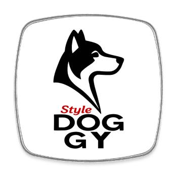 Dogstyle - Magnet carré - blanc - Devant