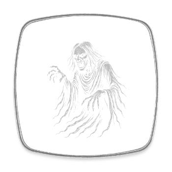 Illustration de la mythologie slave spectrale - Magnet carré - blanc - Devant