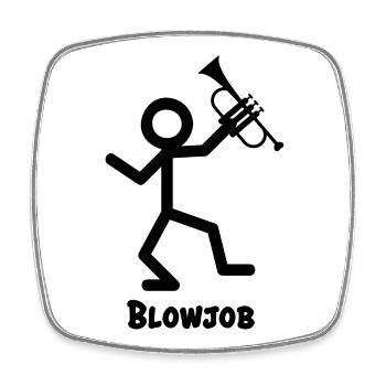 Tromp instrument - Square fridge magnet - white - Front