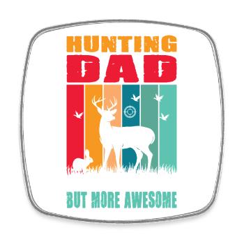 Hunter Gift Hunting Hunting Hunter Exam - Square fridge magnet - white - Front