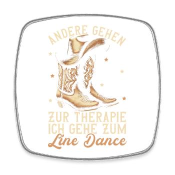 Line Dancing Cowboy Line Dancer Line Dance - Viereckiger Kühlschrankmagnet - Weiß - Vorne