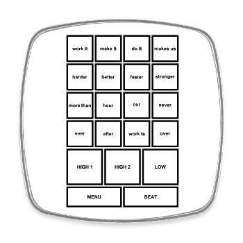 Work It – Motivation, Power & Progress - Square fridge magnet - white - Front