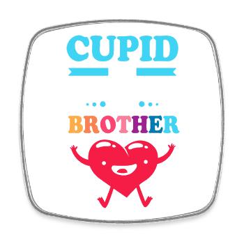 Gender Reveal Saint-Valentin Futurs parents - Magnet carré - blanc - Devant