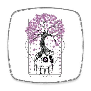 After life  - Square fridge magnet - white - Front