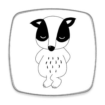 sorry - Square fridge magnet - white - Front
