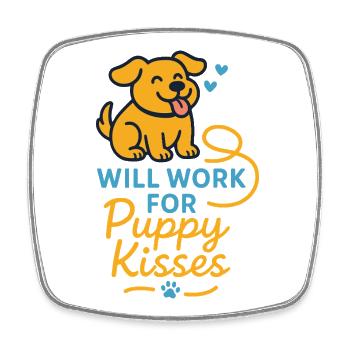 Adoption Day Pet Rescue Shelter - Square fridge magnet - white - Front