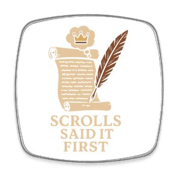 Pharaoh Archaeology in Ancient Egypt - Square fridge magnet - white - Front