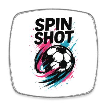 Handball Spin Shot, Trickwurf, Torwurf Kunst - Magnet carré - blanc - Devant