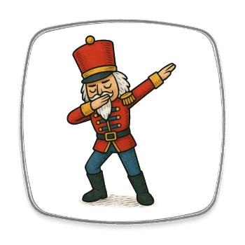  Nussknacker Dabbing Dance - Viereckiger Kühlschrankmagnet - Weiß - Vorne