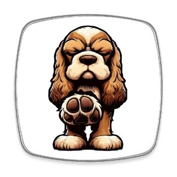 Cocker Spaniel Cocker Dog Cocker Spaniel Owner - Square fridge magnet - white - Front