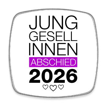 Bachelor Party 2026 Bachelor Party - Square fridge magnet - white - Front