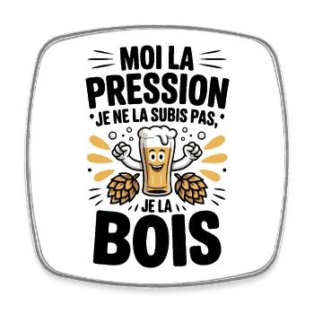 Bier vom Fass Hoppen-Lustrationsspaß - Viereckiger Kühlschrankmagnet - Weiß - Vorne