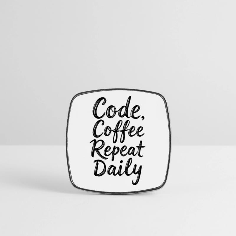 Code Schlaf Debug Wiederholungsprogramm Shirt Viereckiger Kühlschrankmagnet