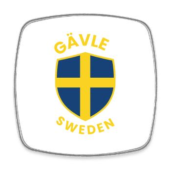 Gävle Sköld Sweden - Square fridge magnet - white - Front