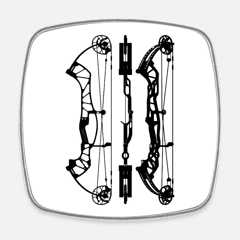 HoytConceptFX_Plans - Viereckiger Kühlschrankmagnet - Weiß