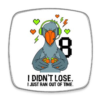 Je n’ai pas perdu mon 8e anniversaire, Shoebill - Magnet carré - blanc - Devant
