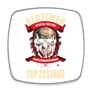 Oldtimer - Special Edition - Square fridge magnet - white - Front