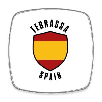 Termassa Spain Shield emblem in flag colour - Square fridge magnet - white - Front